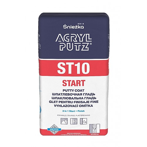 Шпаклівка SNIEZKA ACRIL-PUTZ ST10 універсальна (9939842860552), 20 кг